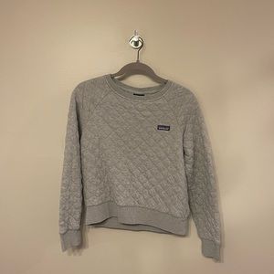 Grey Quilted Patagonia Crewnewck
